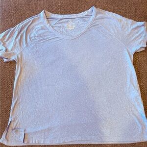 Aerie Light Blue V-Neck Tee